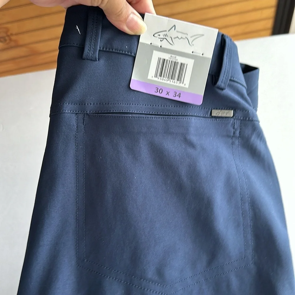 Greg Norman- Men's Pants-Ultimate 5 Pocket Color Blue - Picture 12 of 14
